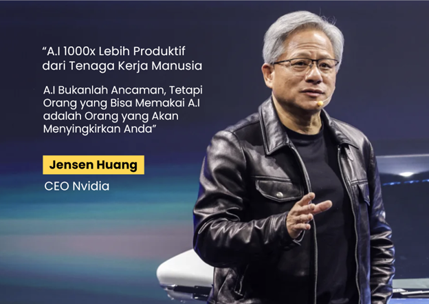 Ilustrasi abad teknologi AI